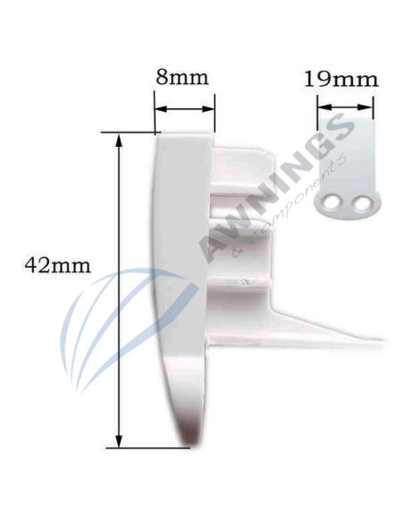 100 chrome-plated plastic plugs or caps [product.brand] 2 - Awnings Components 