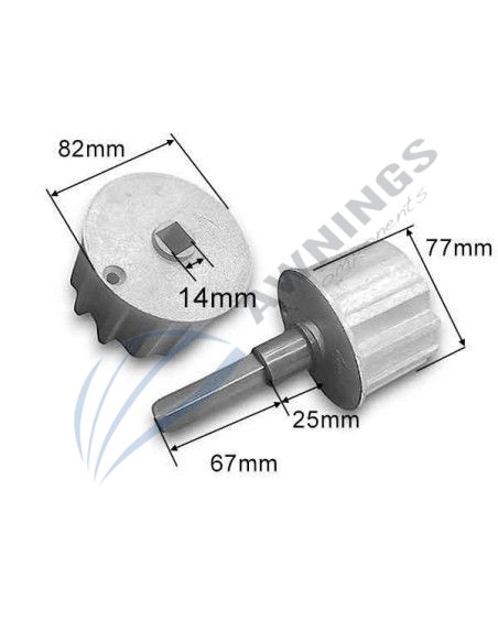 Transmission bushes for 78mm tube. [product.brand] 3 - Awnings Components 