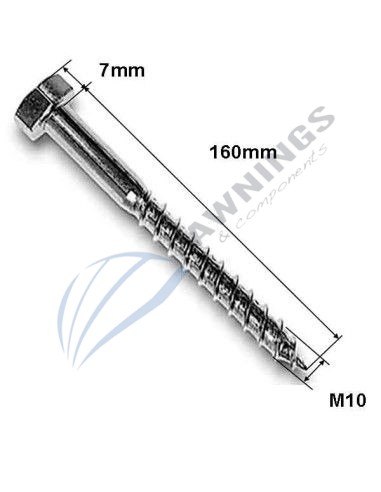 copie de Vis à tête cylindrique à six pans creux din 571 M8x70 [product.brand] 2 - Awnings Components 