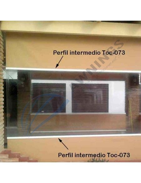 5.85 m de Perfil intermedio para toldo con ventana [product.brand] 3 - Awnings Components 