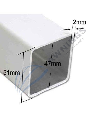 5.85 m de Perfil aluminio 50x50 [product.brand] 2 - Awnings Components 