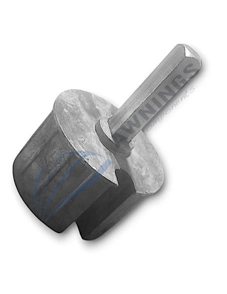 Embout côté treuil manuel pour tube de 78 rainuré [product.brand] 1 - Awnings Components 