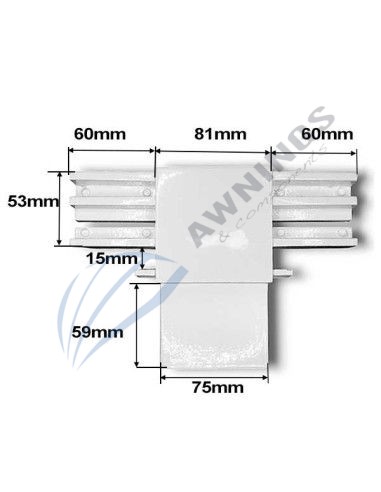 Soporte en T para estructura de aluminio de Gaviota [product.brand] 3 - Awnings Components 