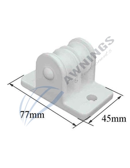 1 Doppelhaube mit zwei Flügeln zur Befestigung Siplan 3 - Awnings Components 