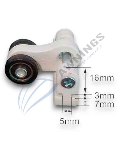 1 Plastic and galvanised iron mobile pulley...