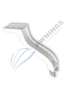 White lacquered aluminium top terminal