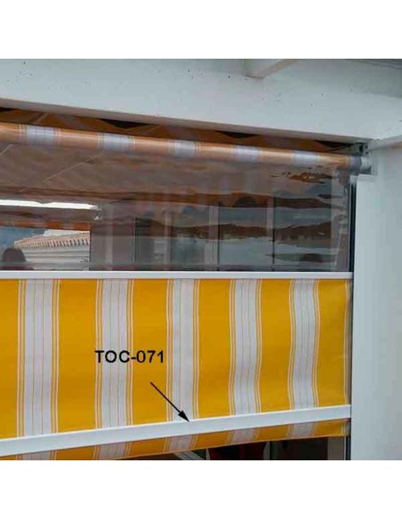 2 m de Perfil de carga para toldo quita viento TOC-071