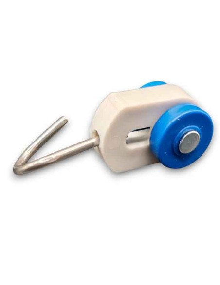 1 Bewegliche Seilrolle mit integriertem Edelstahlhaken