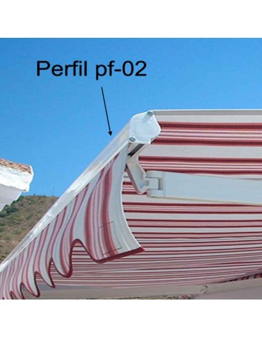 4 m de Perfil de aluminio para toldo PU9