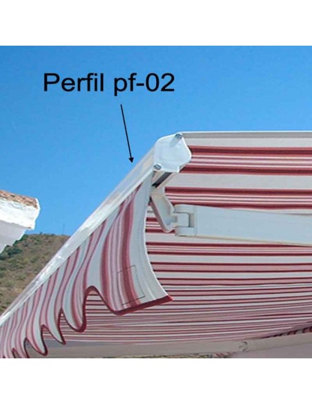 4 m de Perfil de aluminio para toldo PU9