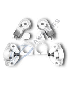 1 Juego de terminales inferiores para brazos de punto recto Siplan 1 - Awnings Components 